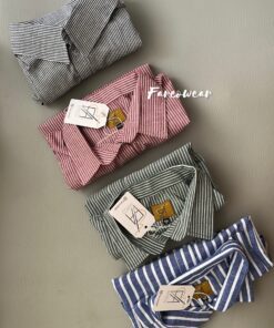 شومیز لینن راه راه کد 048