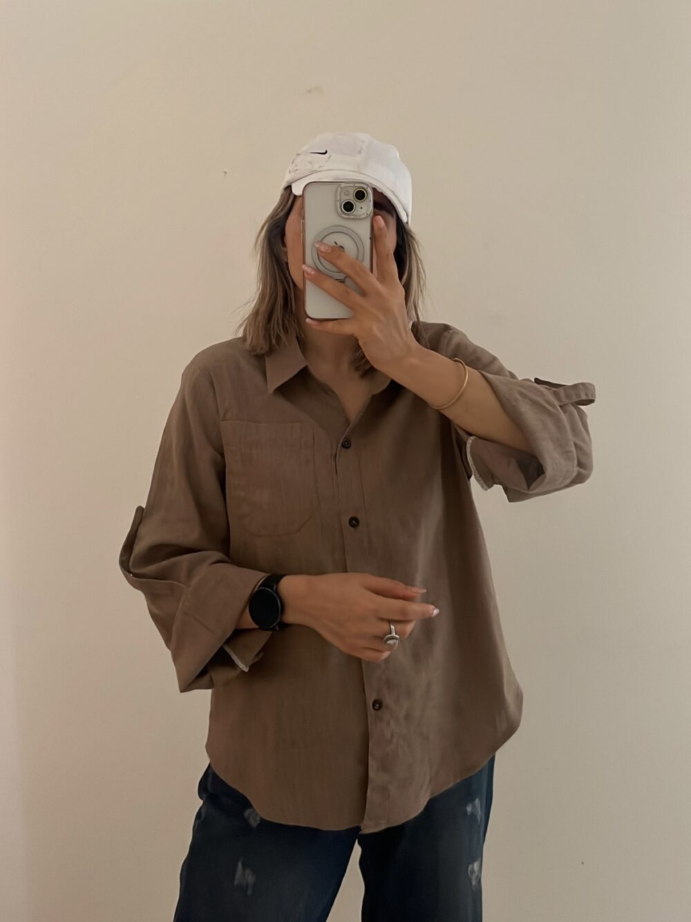 شومیز لینن تابستونی خنک زنانه مدل آلما  کد 070 - Image 3