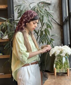 شومیز لینن تابستونی خنک زنانه مدل آلما  کد 070