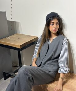ست ژیله و شلوار  زنانه توسی فاستونی کد 077
