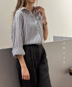 شومیز راه راه زنانه کو 1035