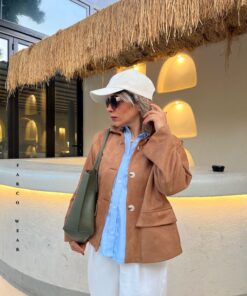 کت باران | کت زنانه مخمل جیر کد 1017